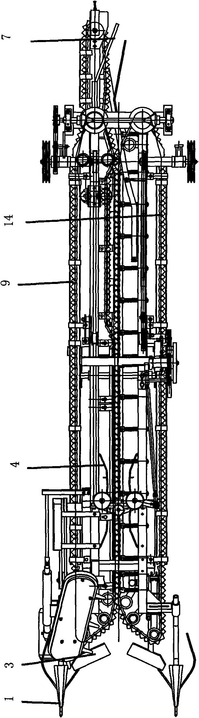 Garlic combined harvester