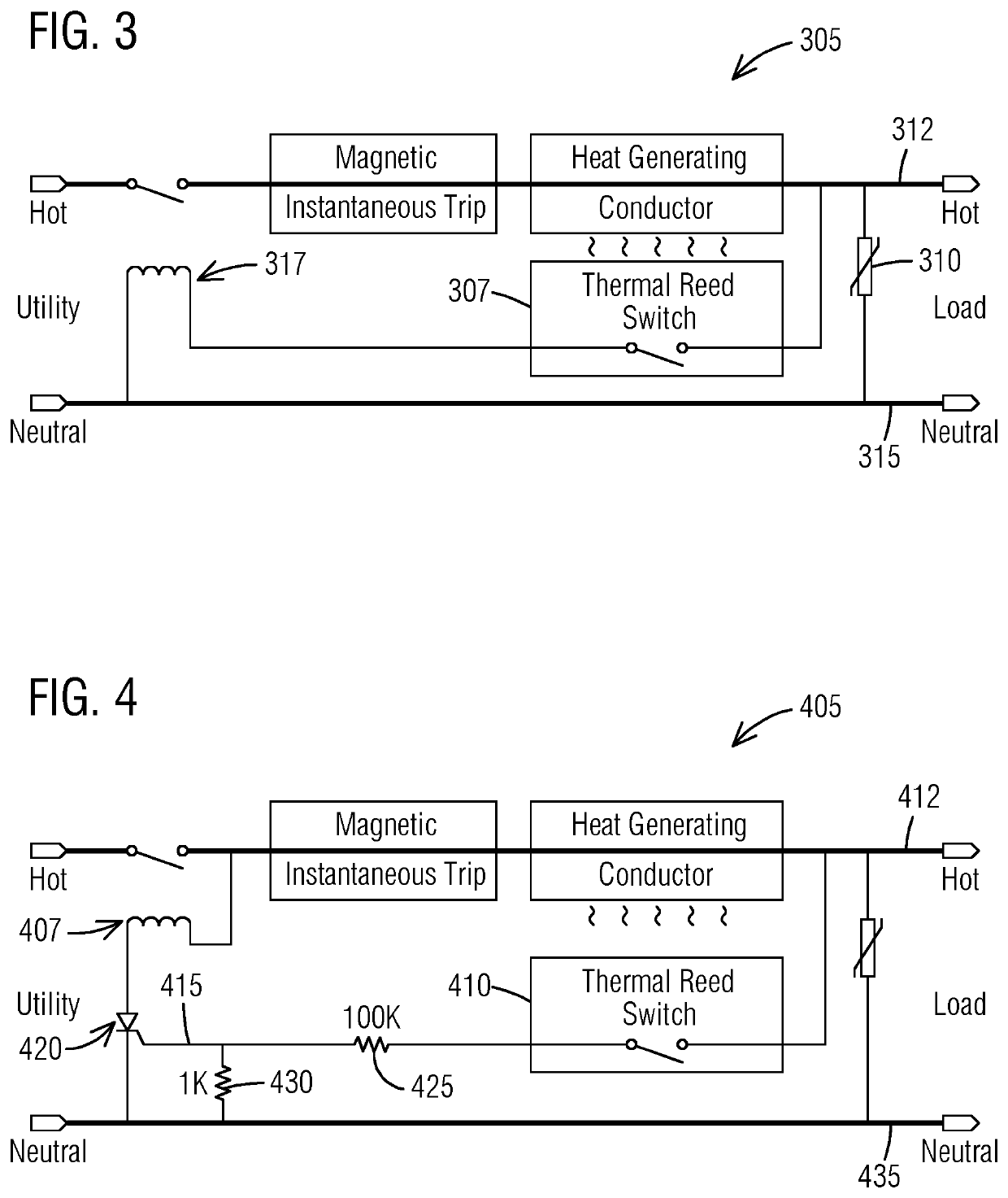 Overload current detection in a circuit interrupting device