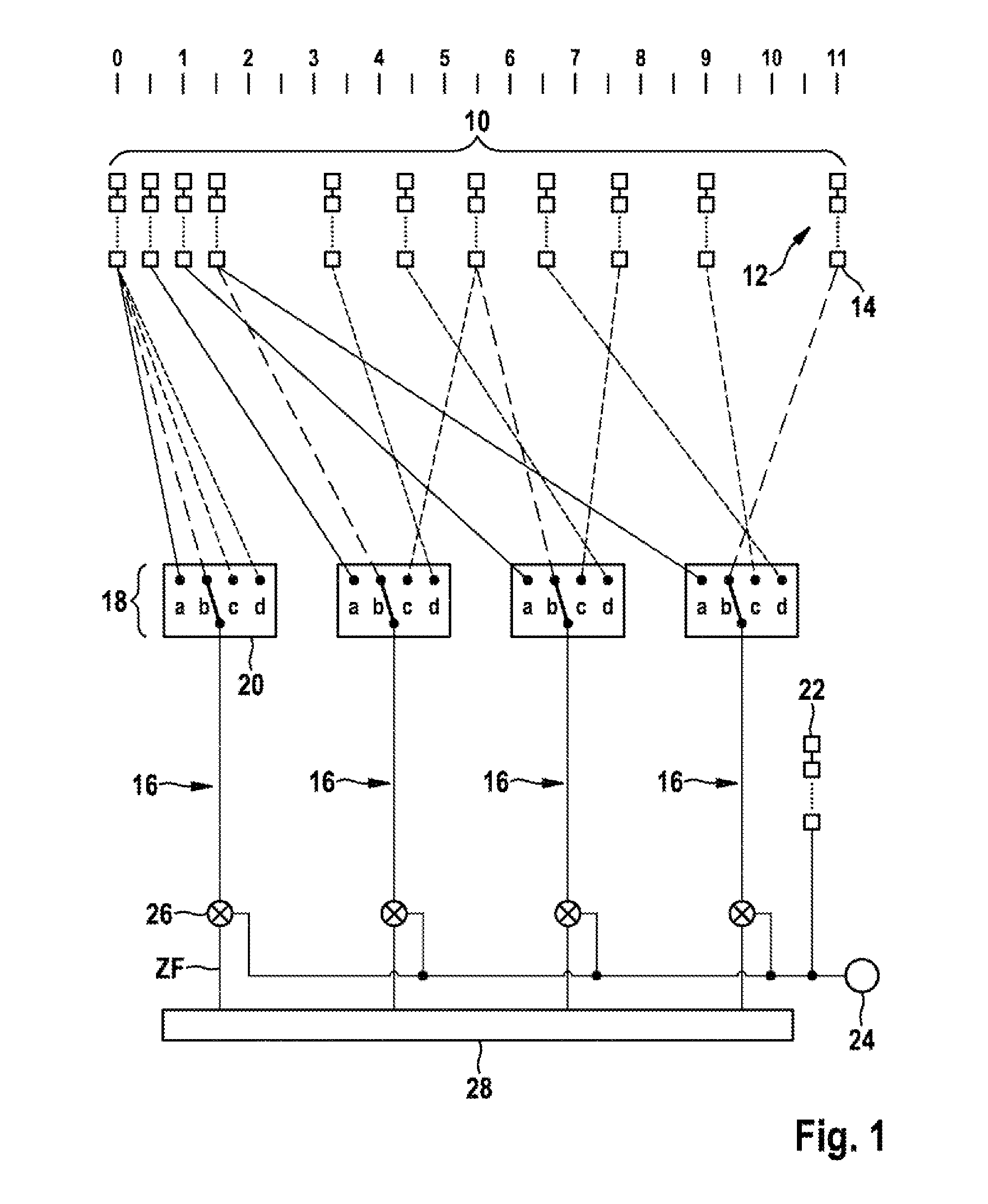 Angle-resolving radar sensor