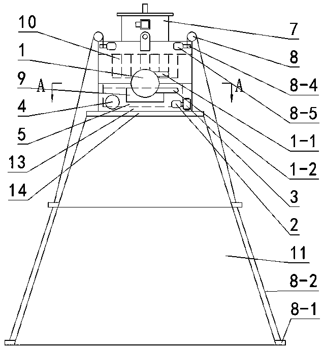 Scanning type efficient purifying and return air collecting device