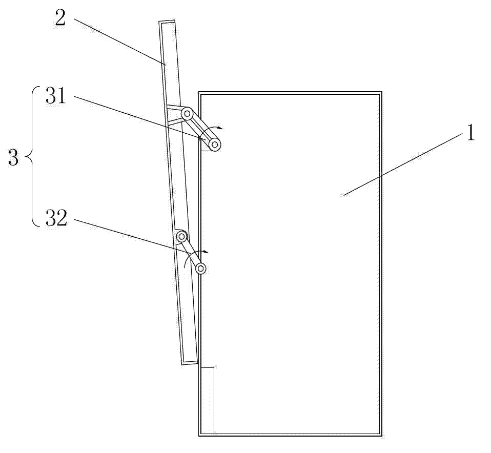 Wall-mounted air conditioner panel opening and closing device