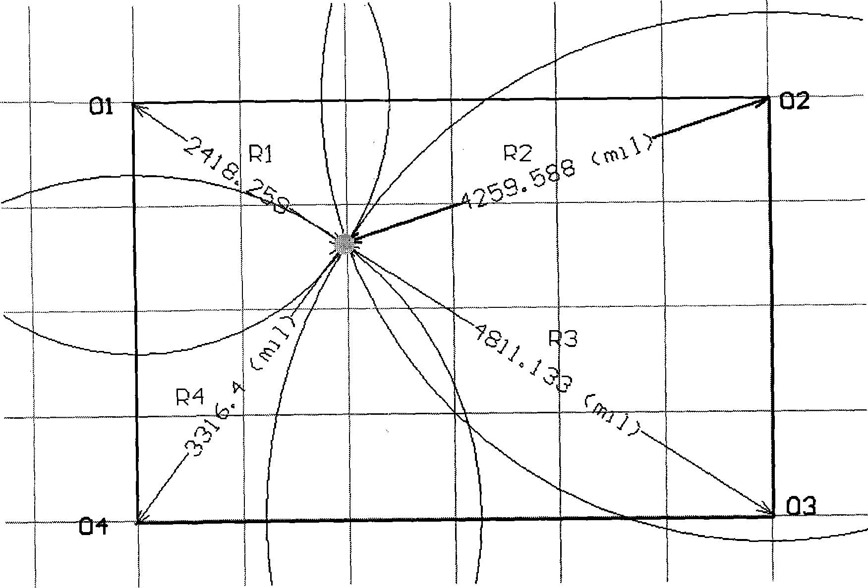 Multi-point accurate positioning and tracing method for wireless sensor network