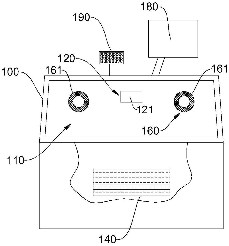 Food purification machine and terminal detection system