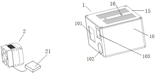 Multi-sensor fused three-dimensional temperature measuring device