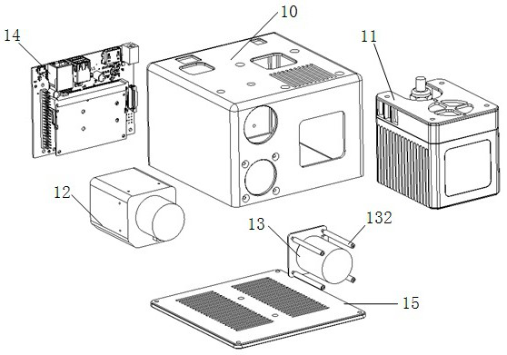 Multi-sensor fused three-dimensional temperature measuring device