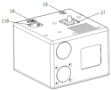 Multi-sensor fused three-dimensional temperature measuring device