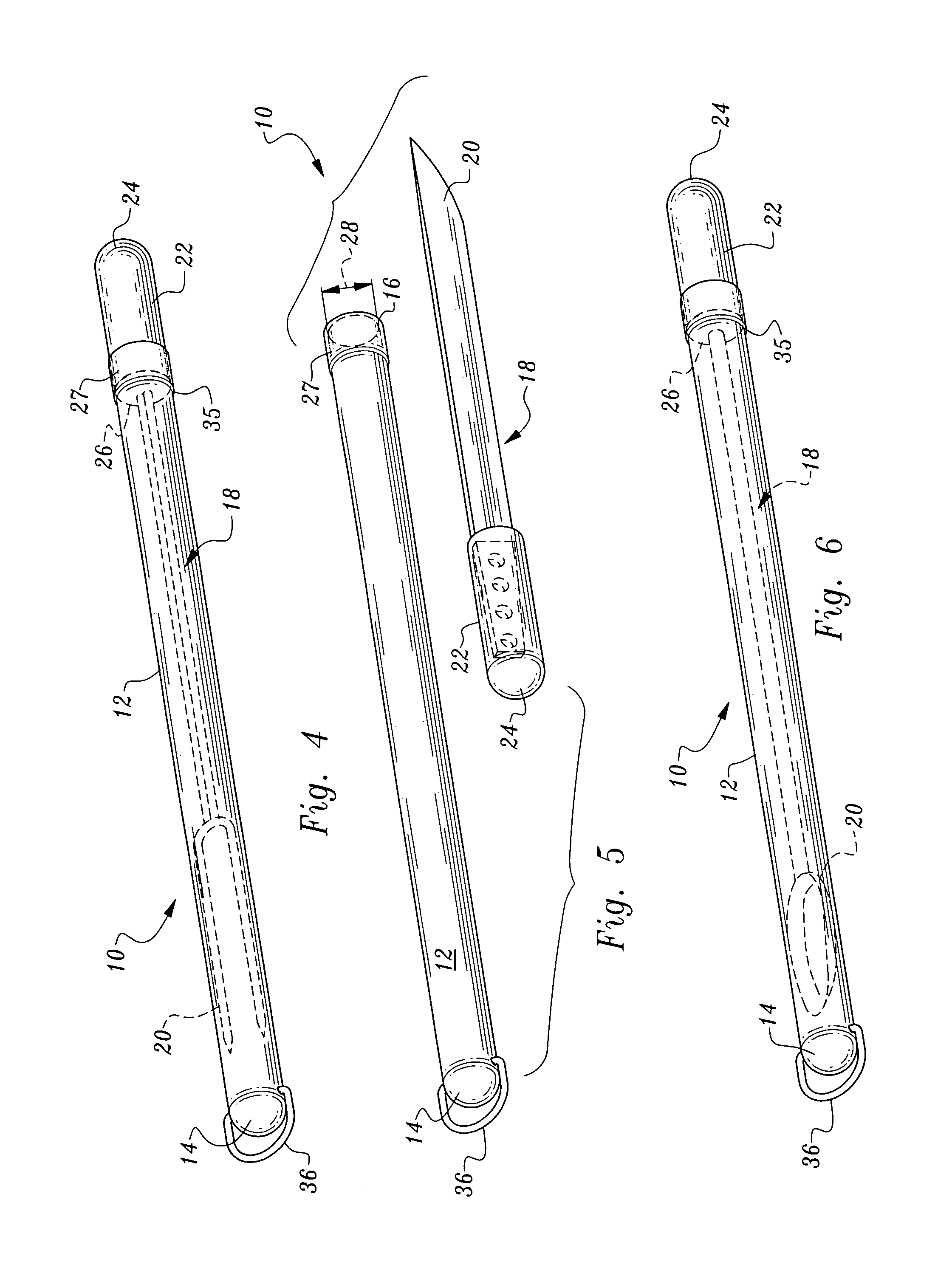 Cooking implement with handle storage feature