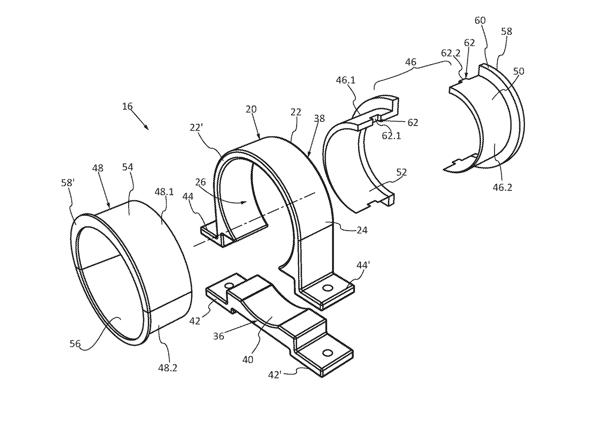 Support for a conduit