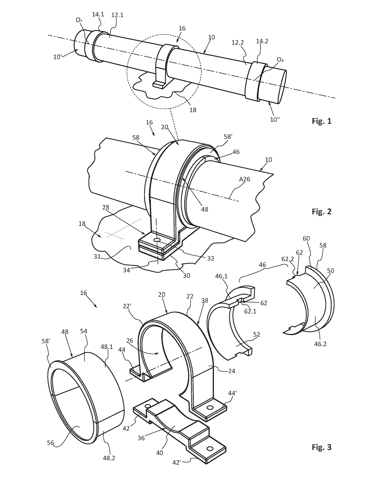 Support for a conduit