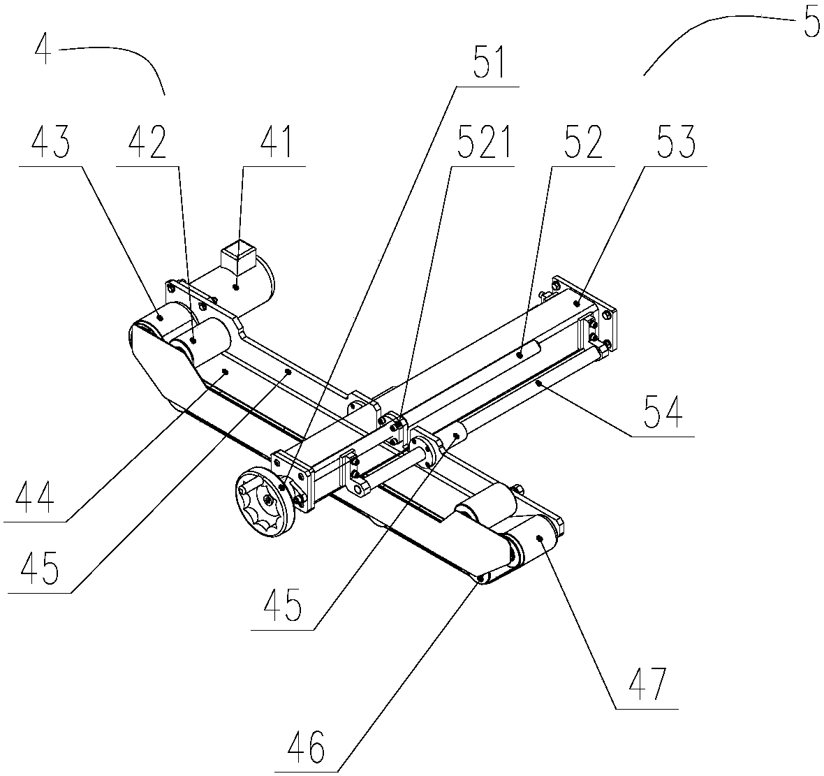 Novel paper board stack pressing mechanism