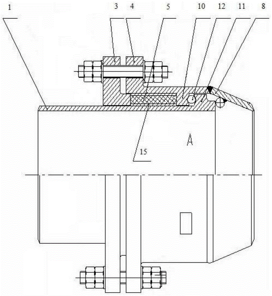 End face sealing structure used for rotary compensator and rotary compensator