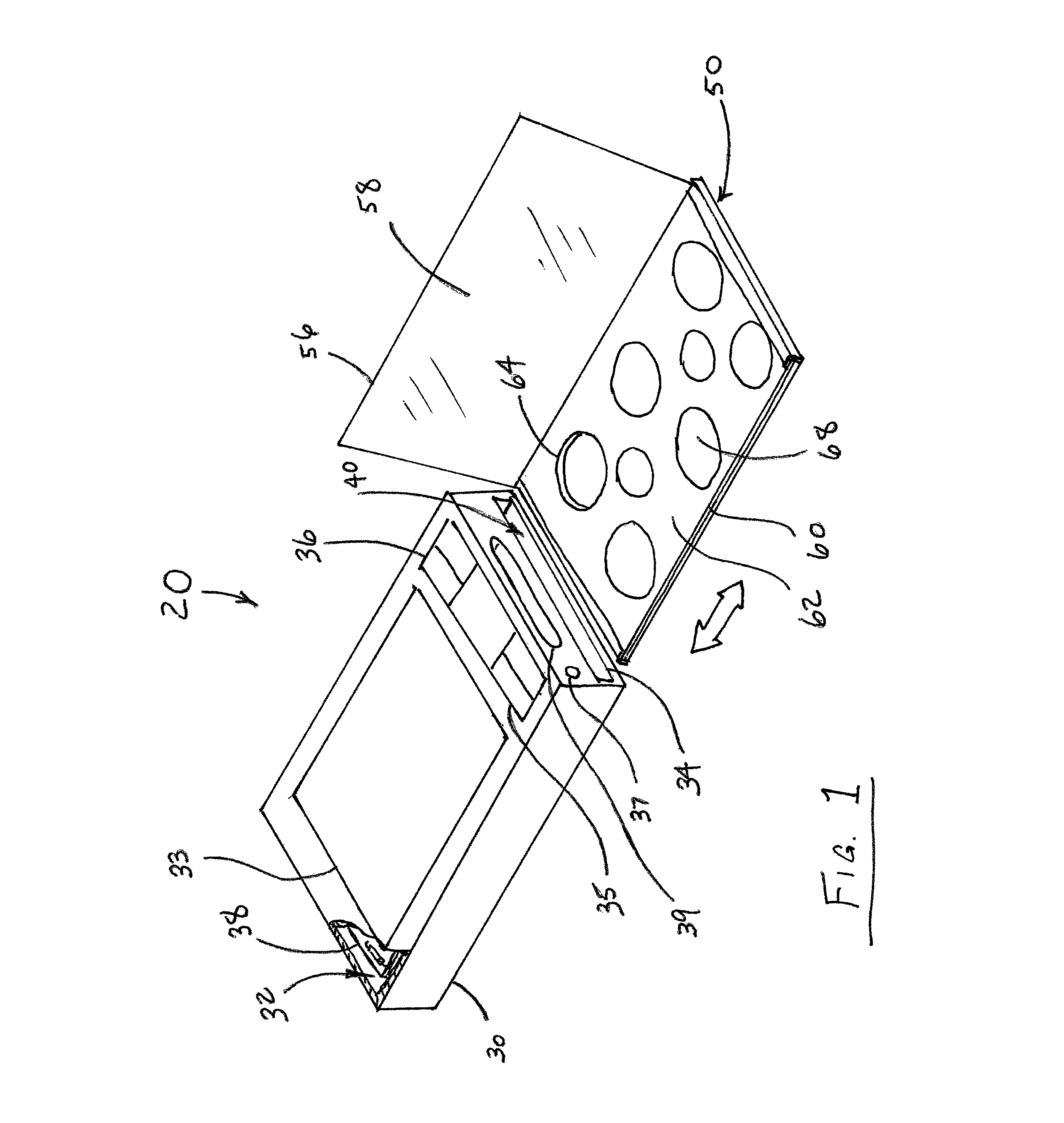 Personal electronics device protective case with cosmetics compartment