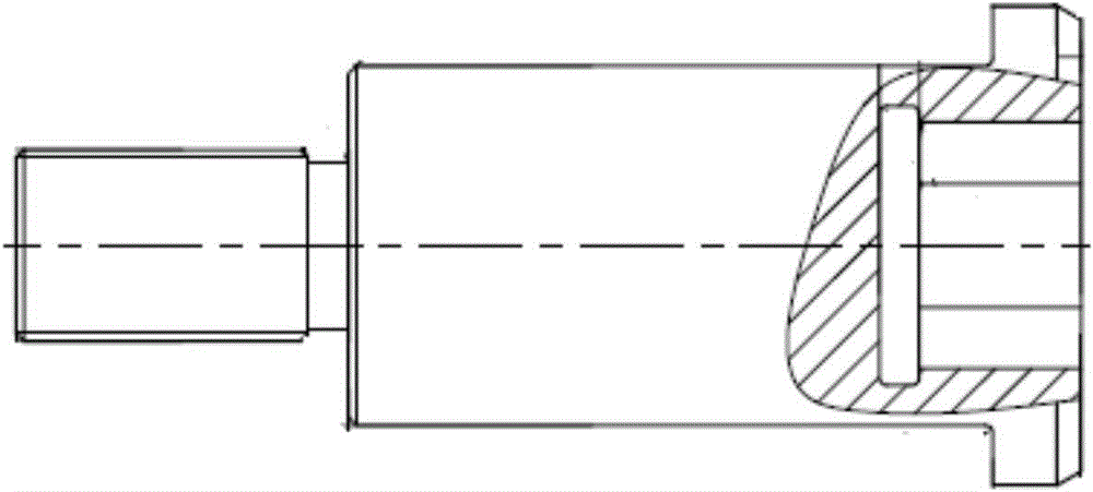 Gear and rack cylinder with spring buffering function