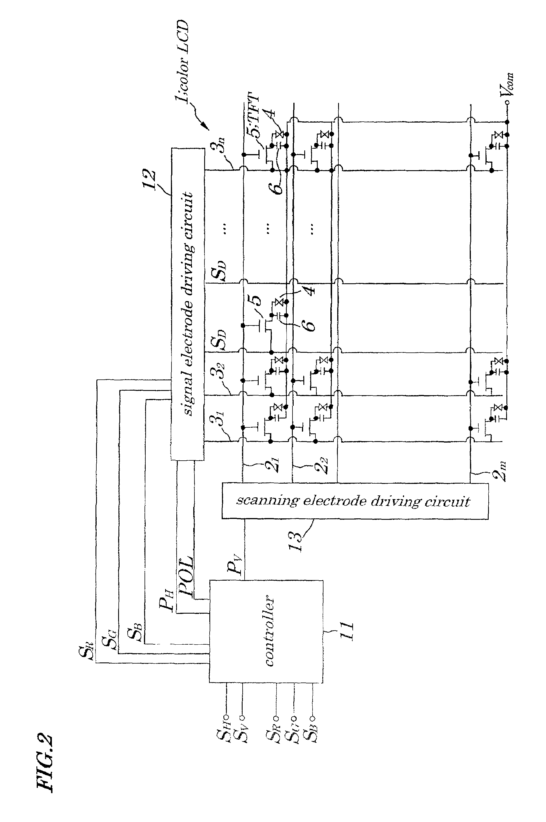 Method and circuit for driving liquid crystal display and image display device