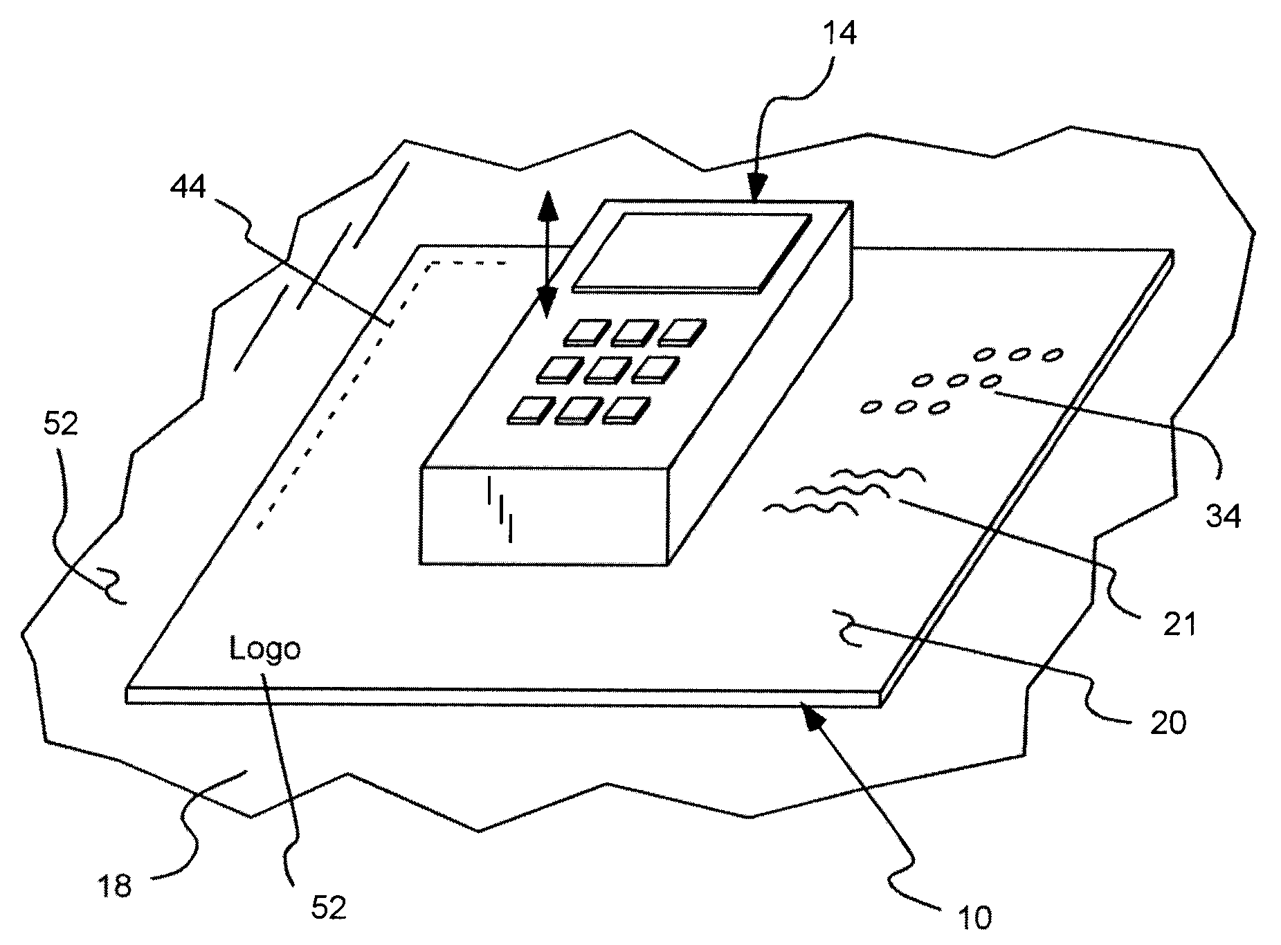 Frictional holding pad