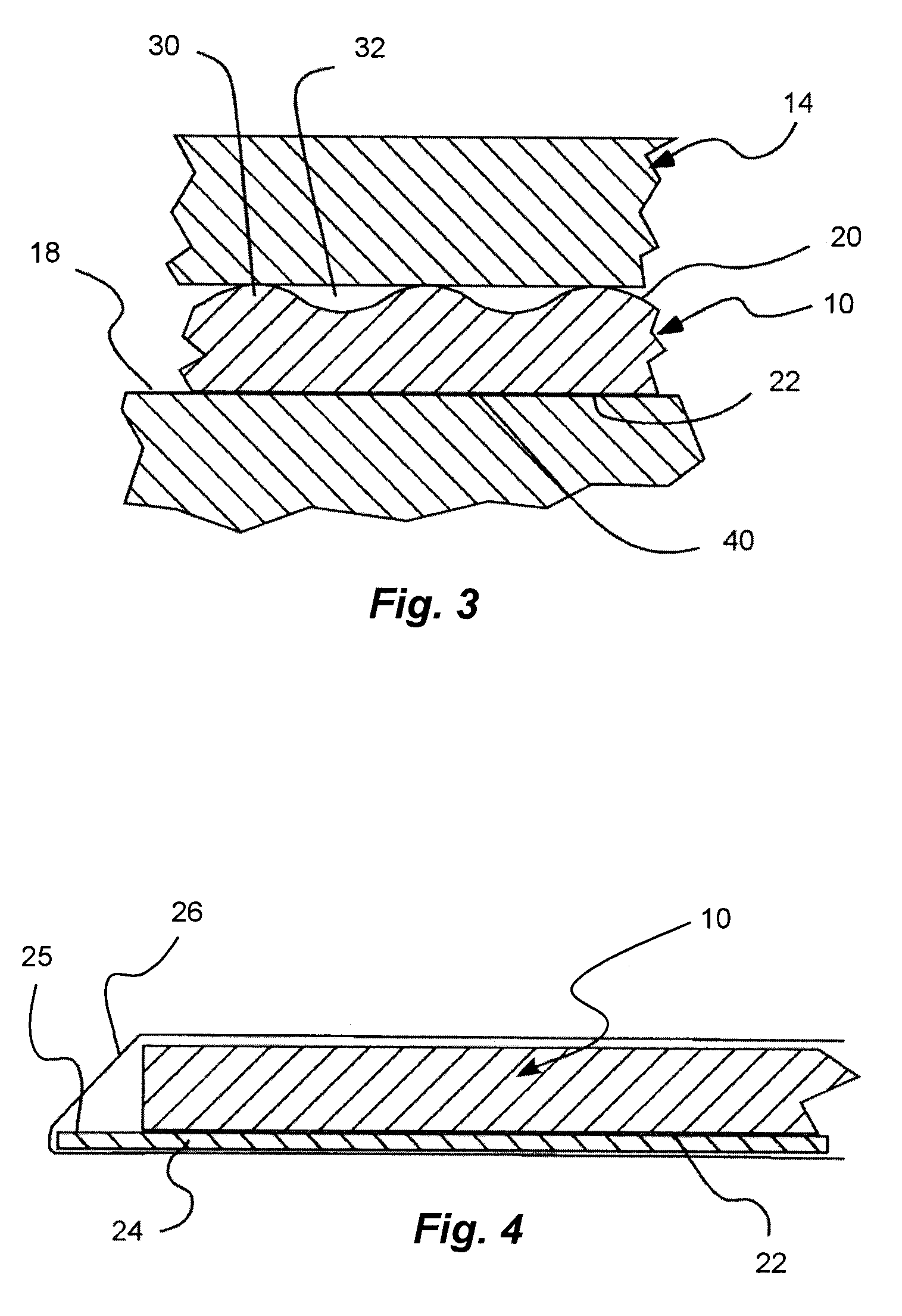 Frictional holding pad