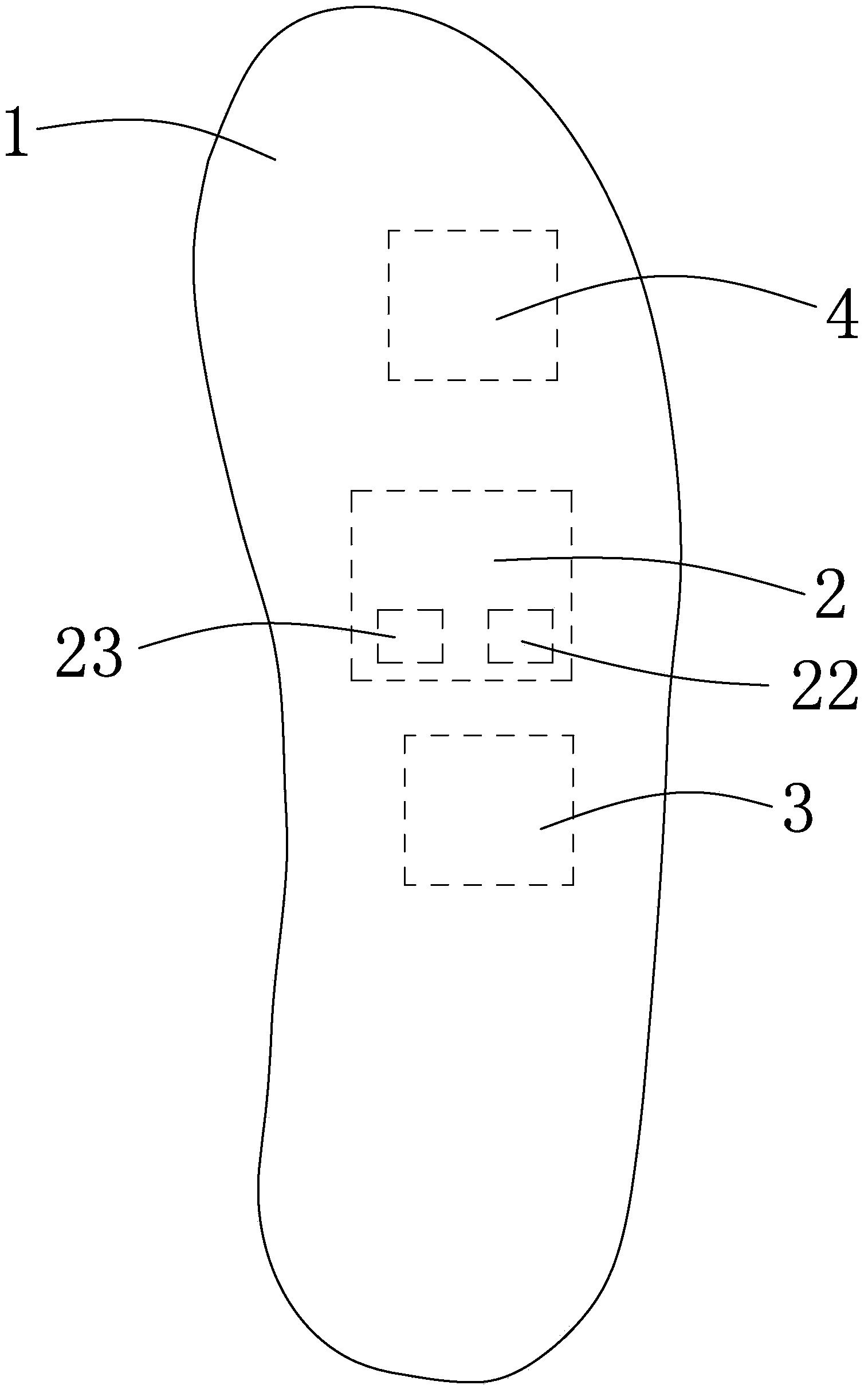 Foot pressure monitoring insole and monitoring system thereof