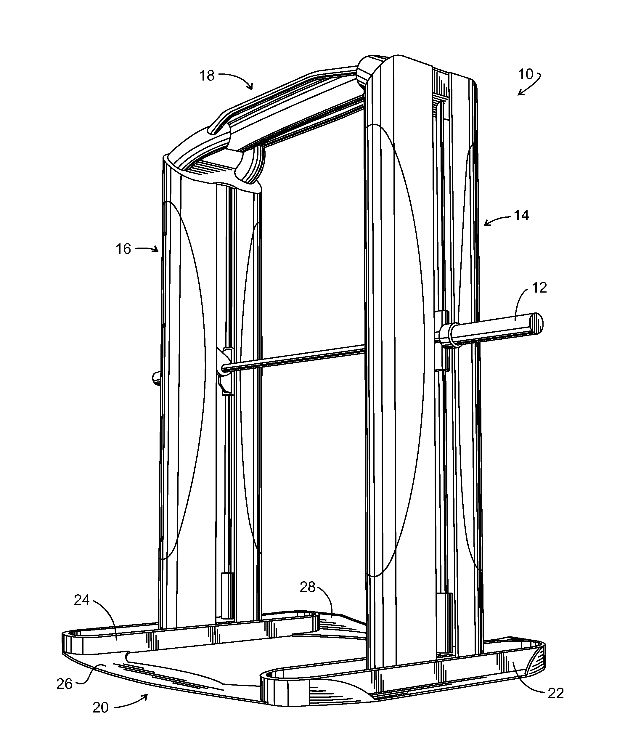 Weight lifting power machine with slave rack