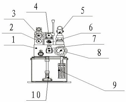 Novel hydraulic pump station structure