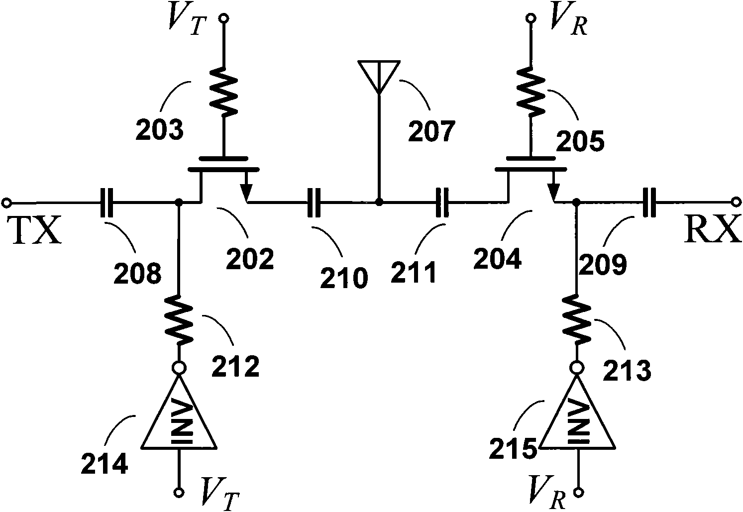 SOI (Silicon on Insulator) CMOS (Complementary Metal Oxide Semiconductor) RF (Radio Frequency) switch and RF transmitter front-end module comprising same