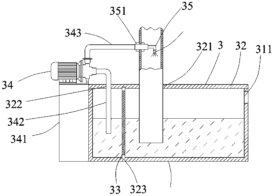 Waste gas treatment device for printing