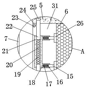 Automobile vehicle exhaust purification device with filter element being conveniently replaced