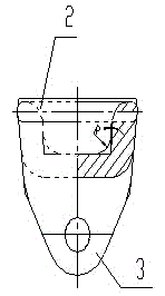 Die forging stamping single upper cantilever bracket of railway line contact network