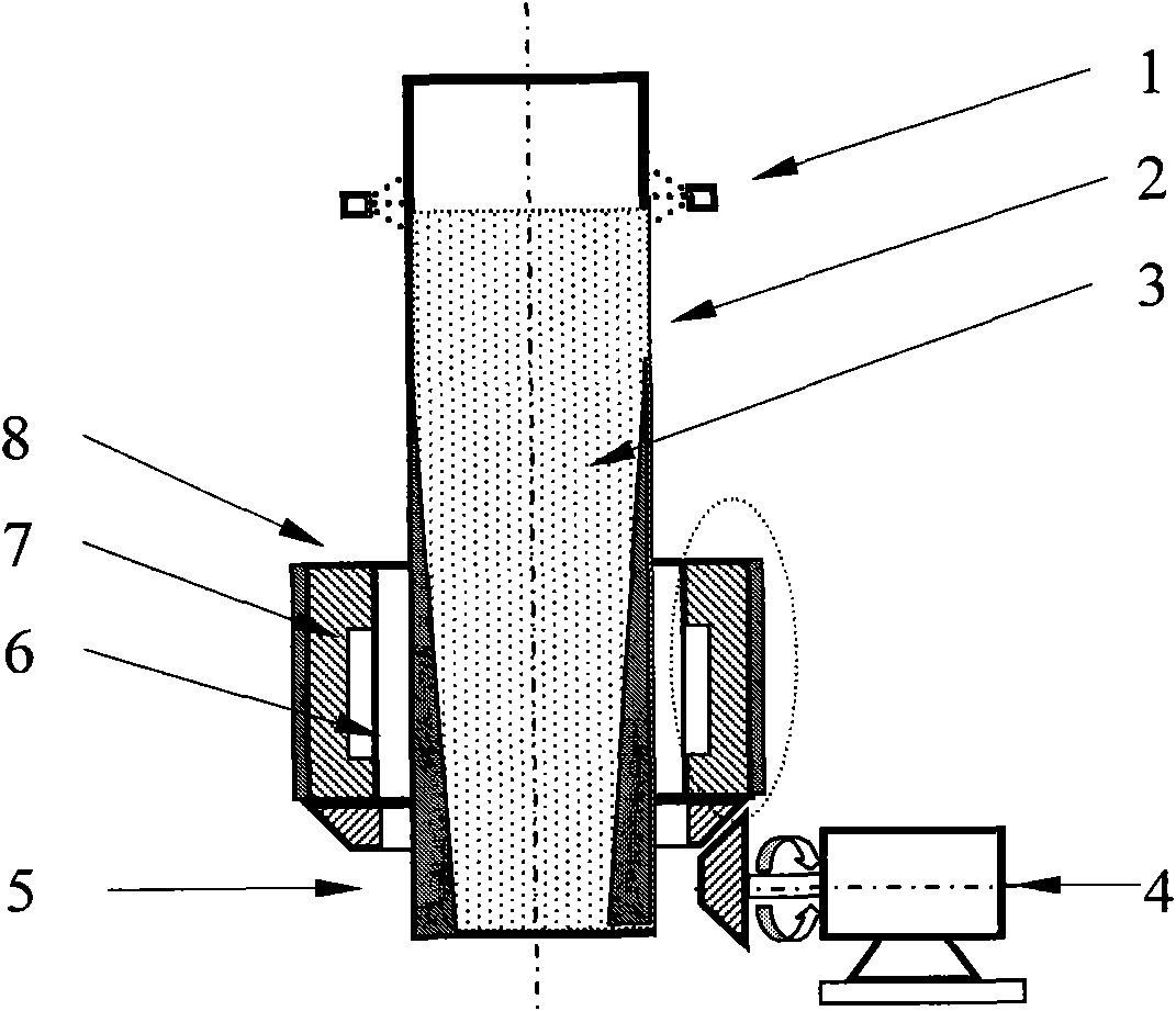 Method and device for modulating electromagnetic stirring and rotating magnetic field based on permanent magnet