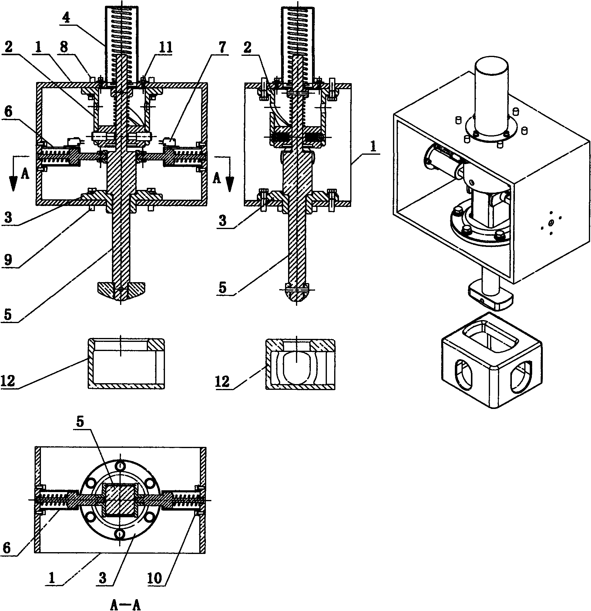 Press-down twist lock autorotation hanger