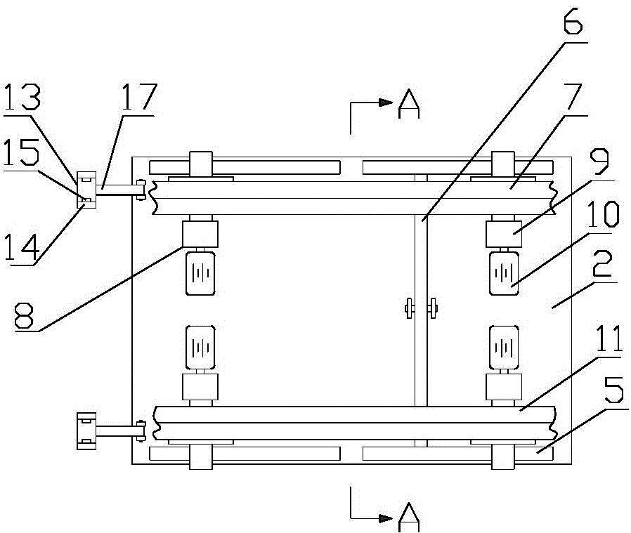 Drive advancing train