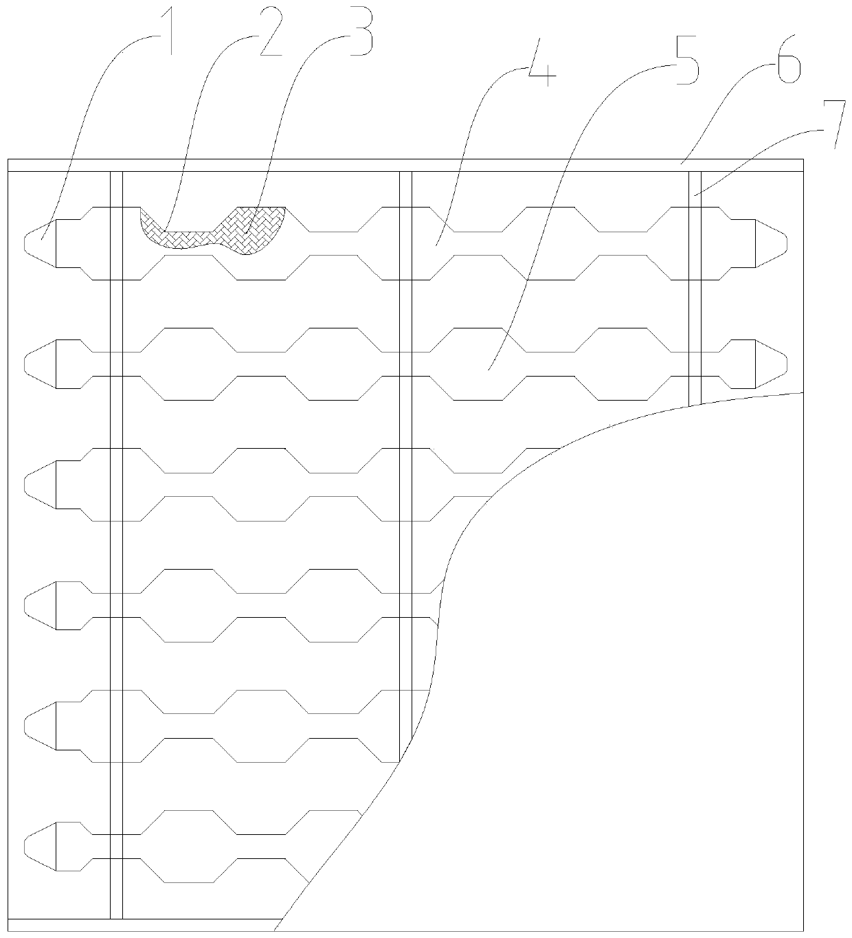 Sheet type efficient silencer