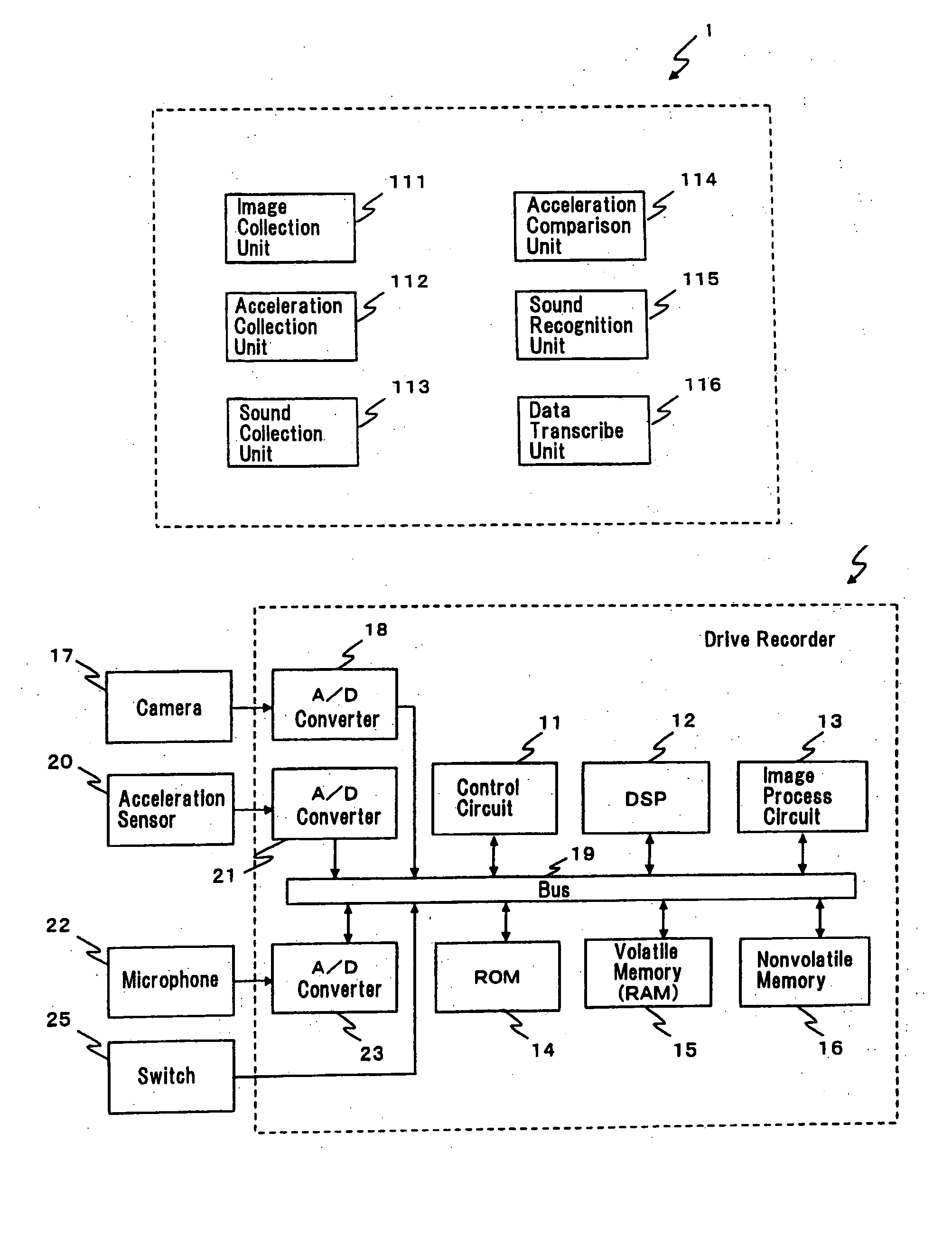 Drive recorder and control method therefor