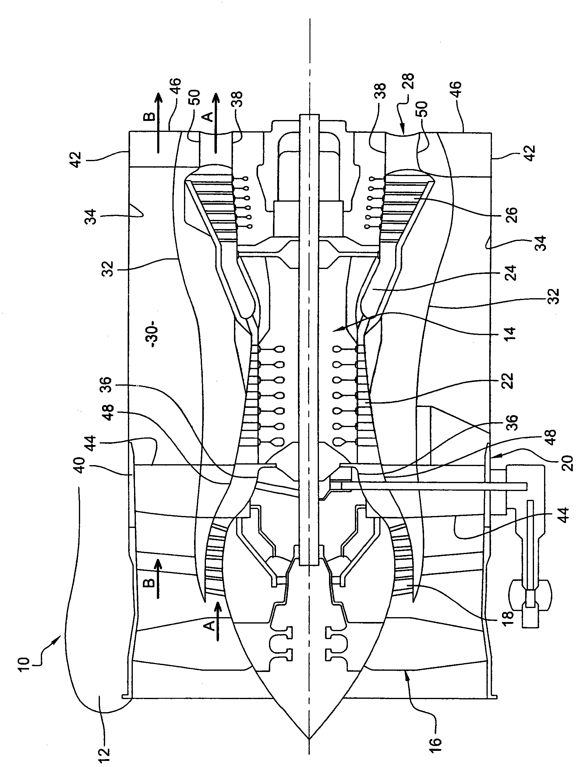 Turbomachine structural casing