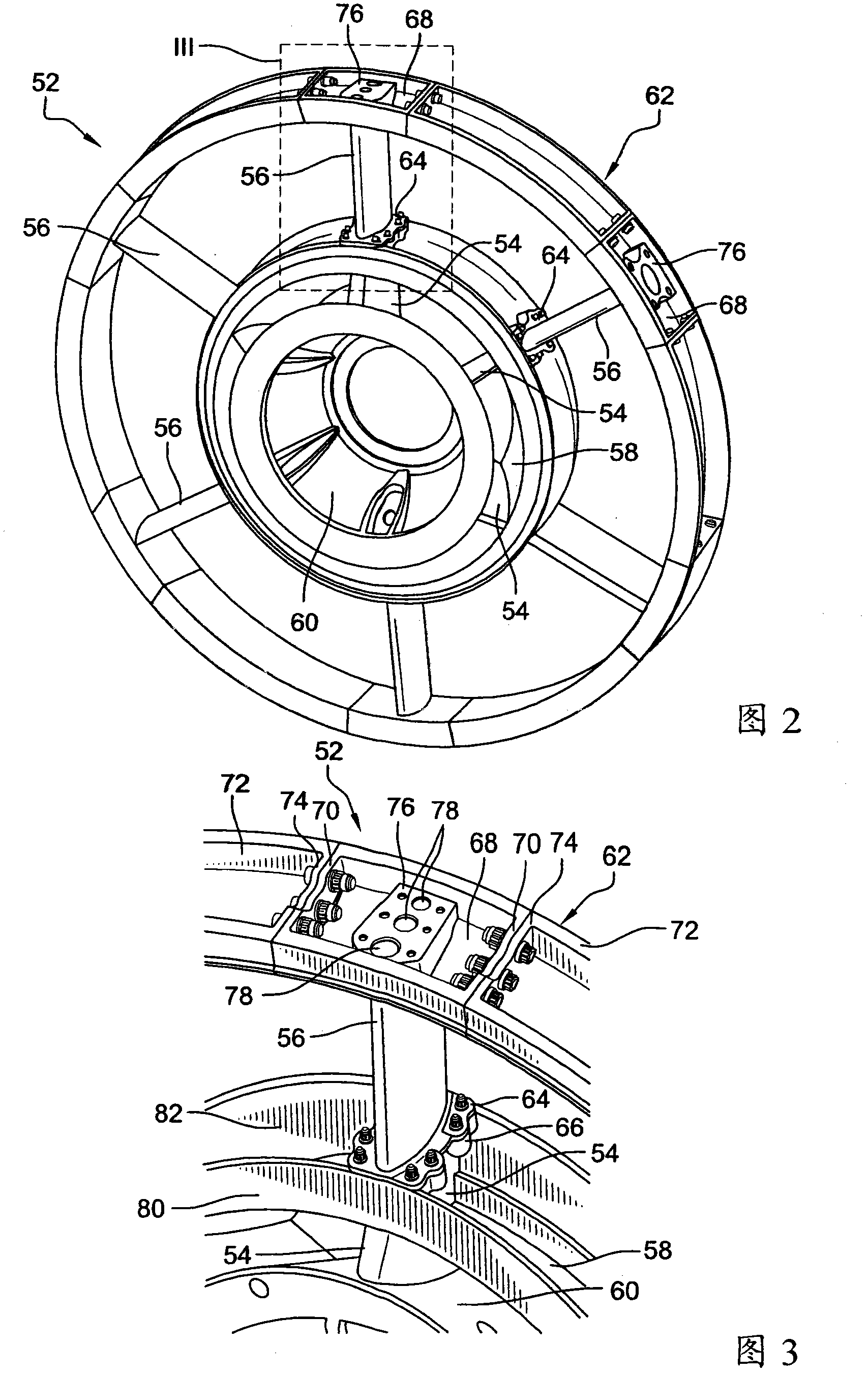 Turbomachine structural casing