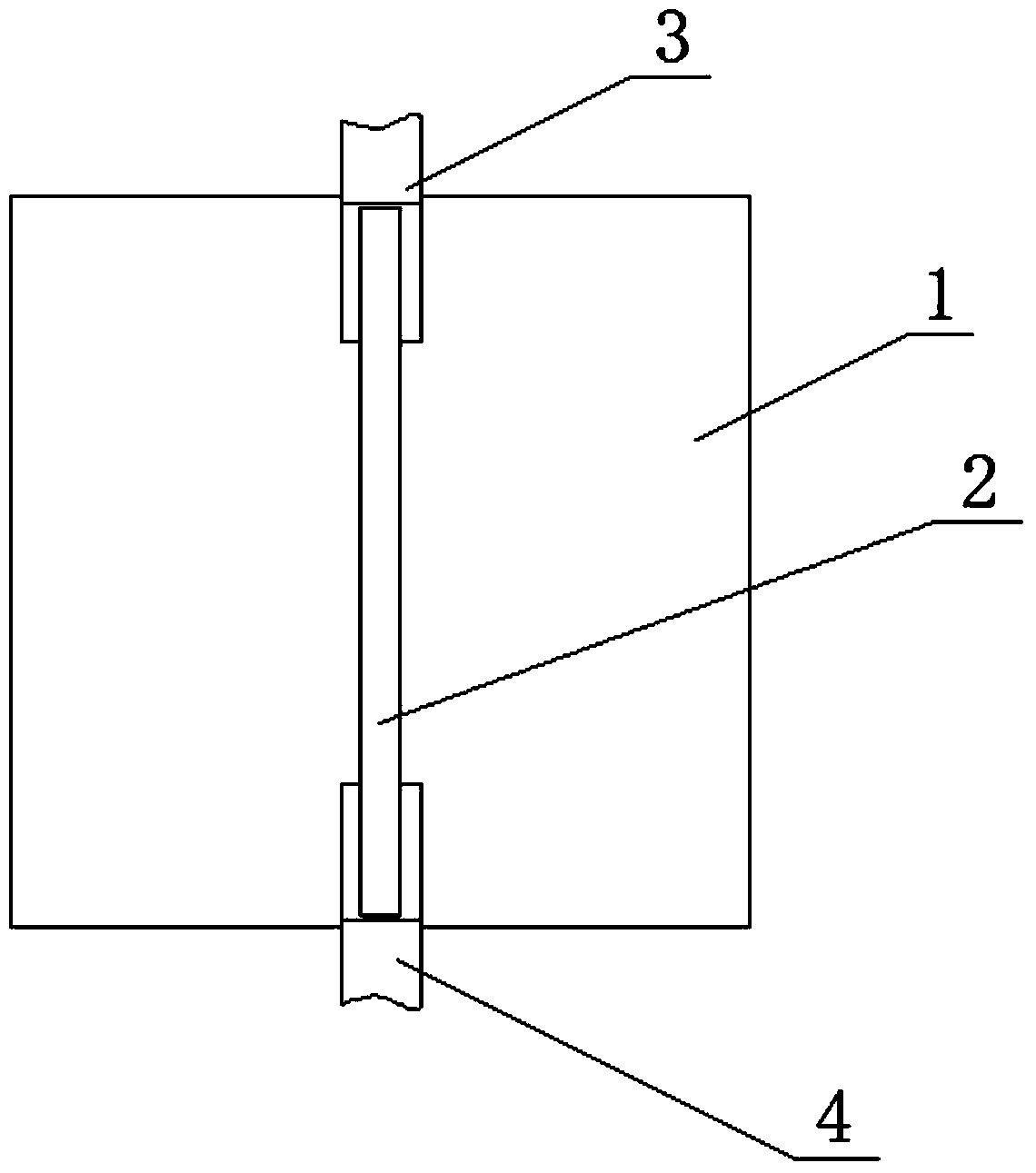 Test device applicable to ultralow temperature reinforcing steel bar tensile test