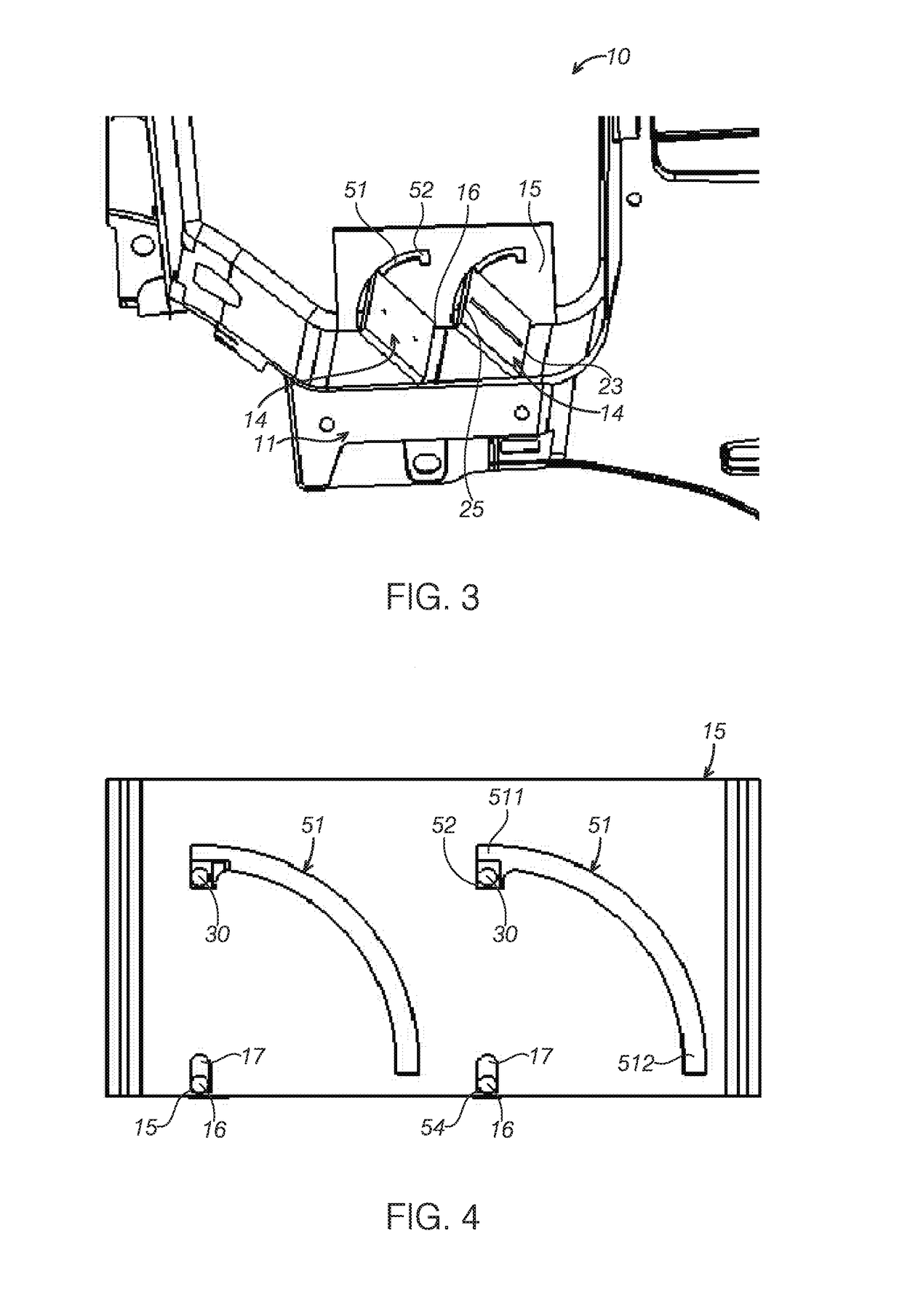 Article storage device in a vehicle