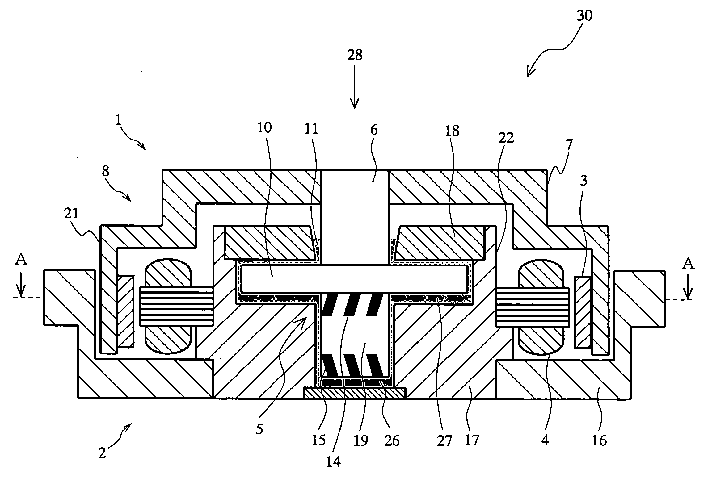 Magnetic member, motor device, magnetizing method and storage device