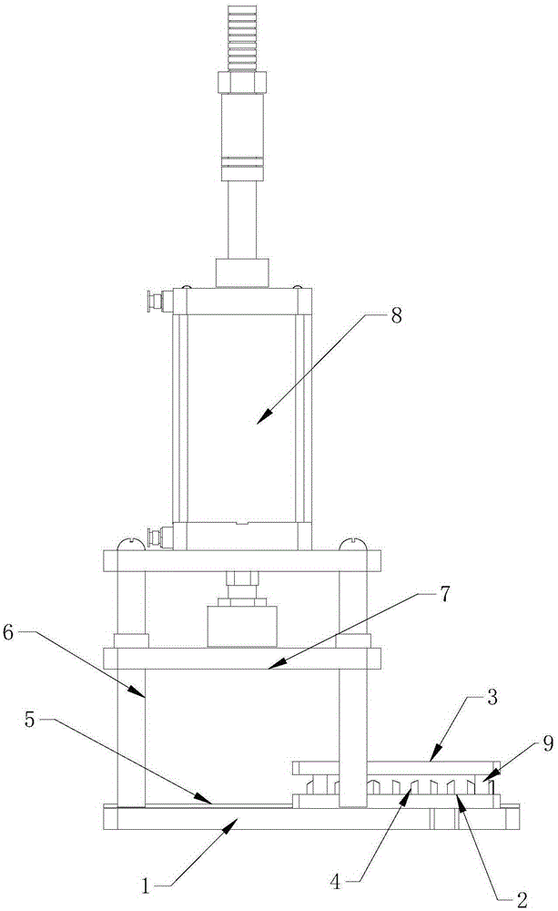 An electric vehicle controller pcb board copper bar punching device