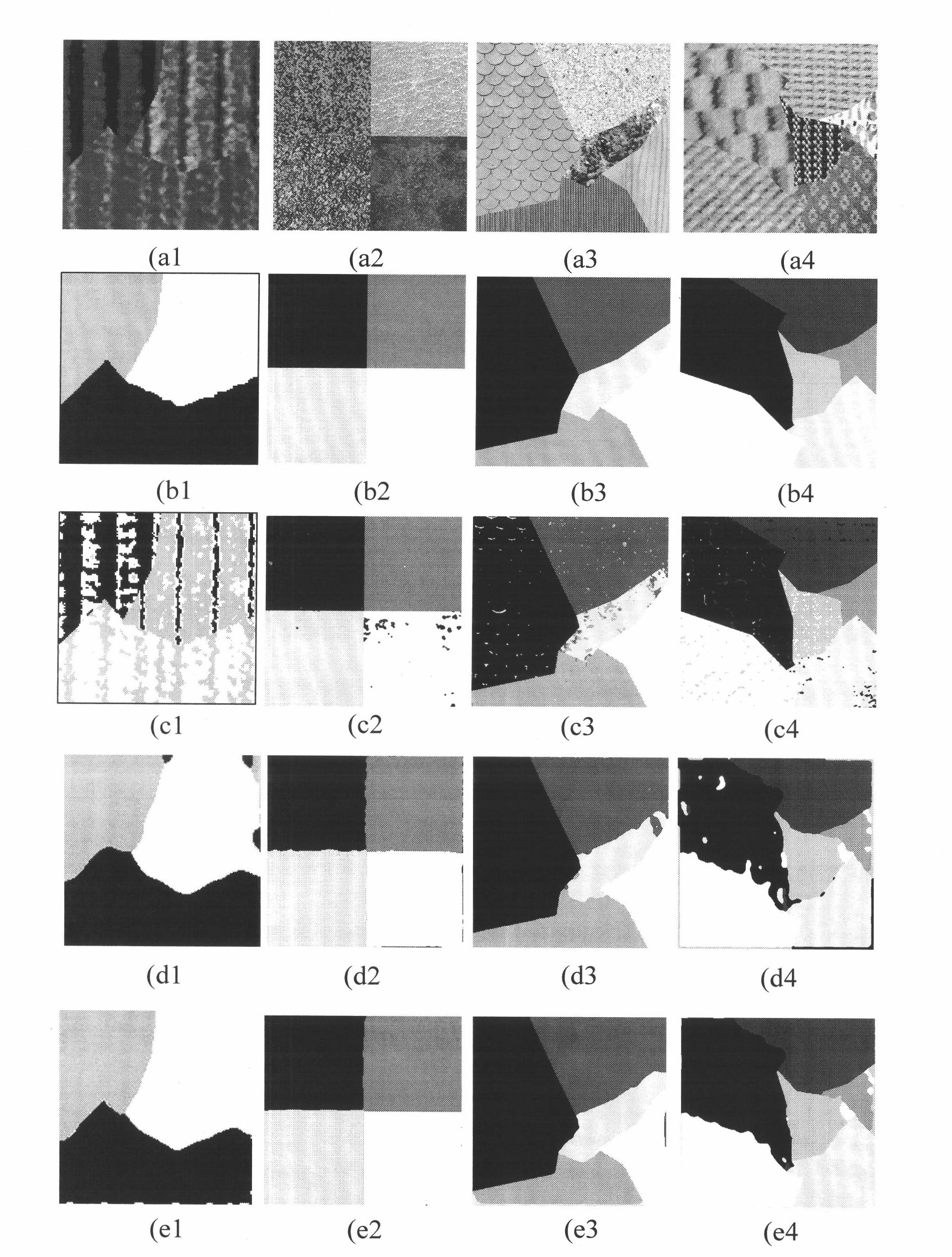 Multi-scale color texture image segmentation method combined with MRF (Markov Random Field) and neural network