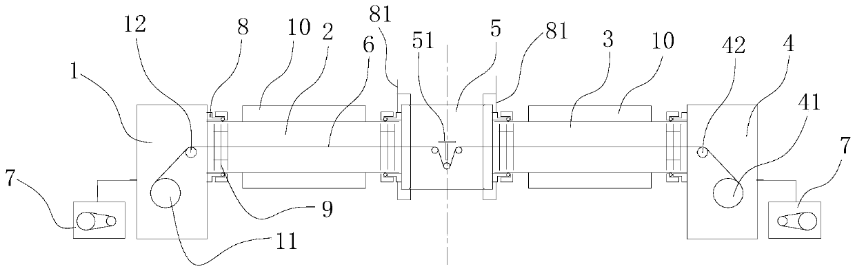 Roll-type graphene continuous growth equipment