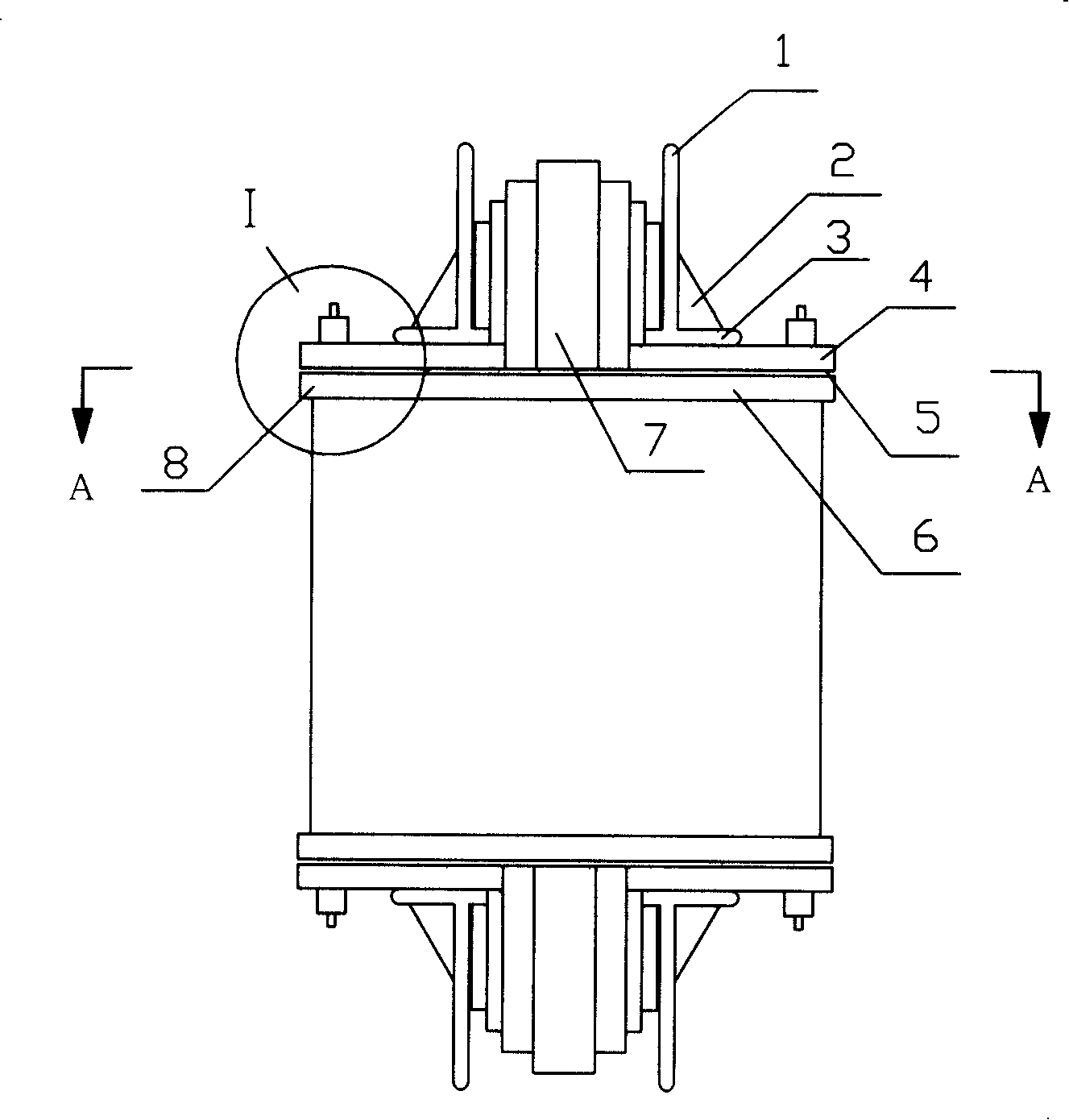 Compacting process of flexible pipe on transformer