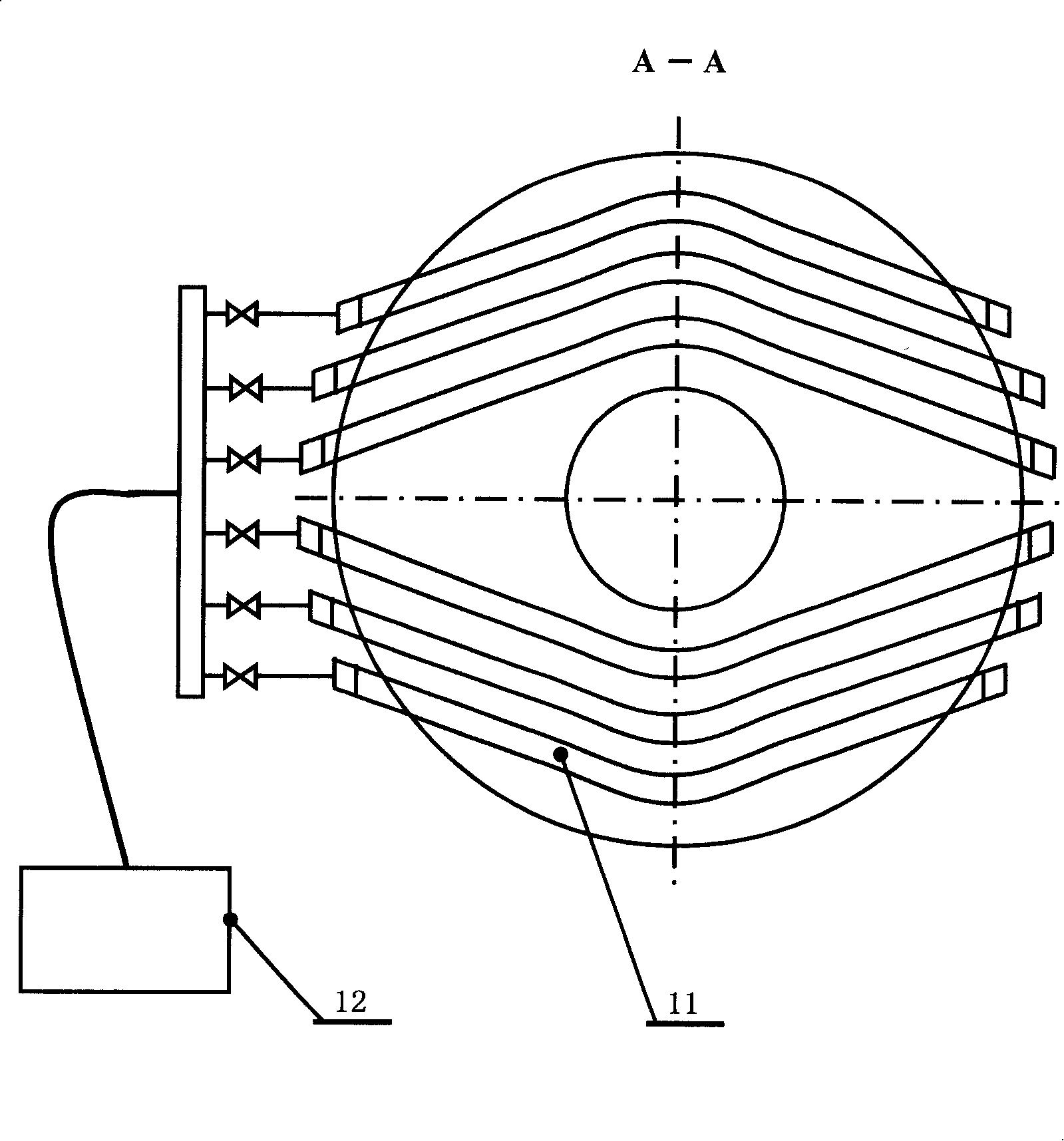 Compacting process of flexible pipe on transformer