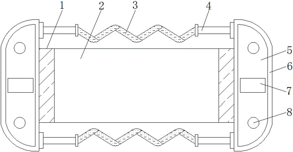 Automobile front bumper for pilotless automobile