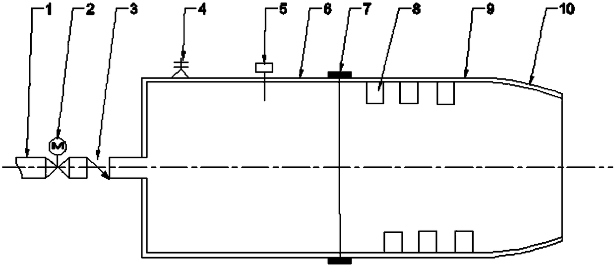 A compressed air shock wave soot blower