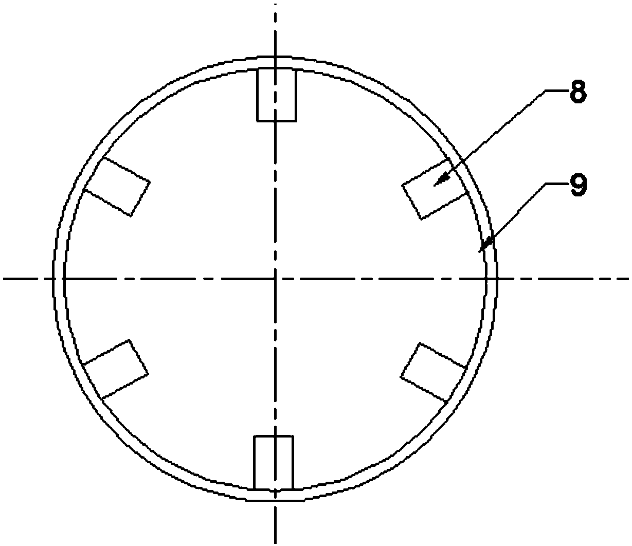 A compressed air shock wave soot blower