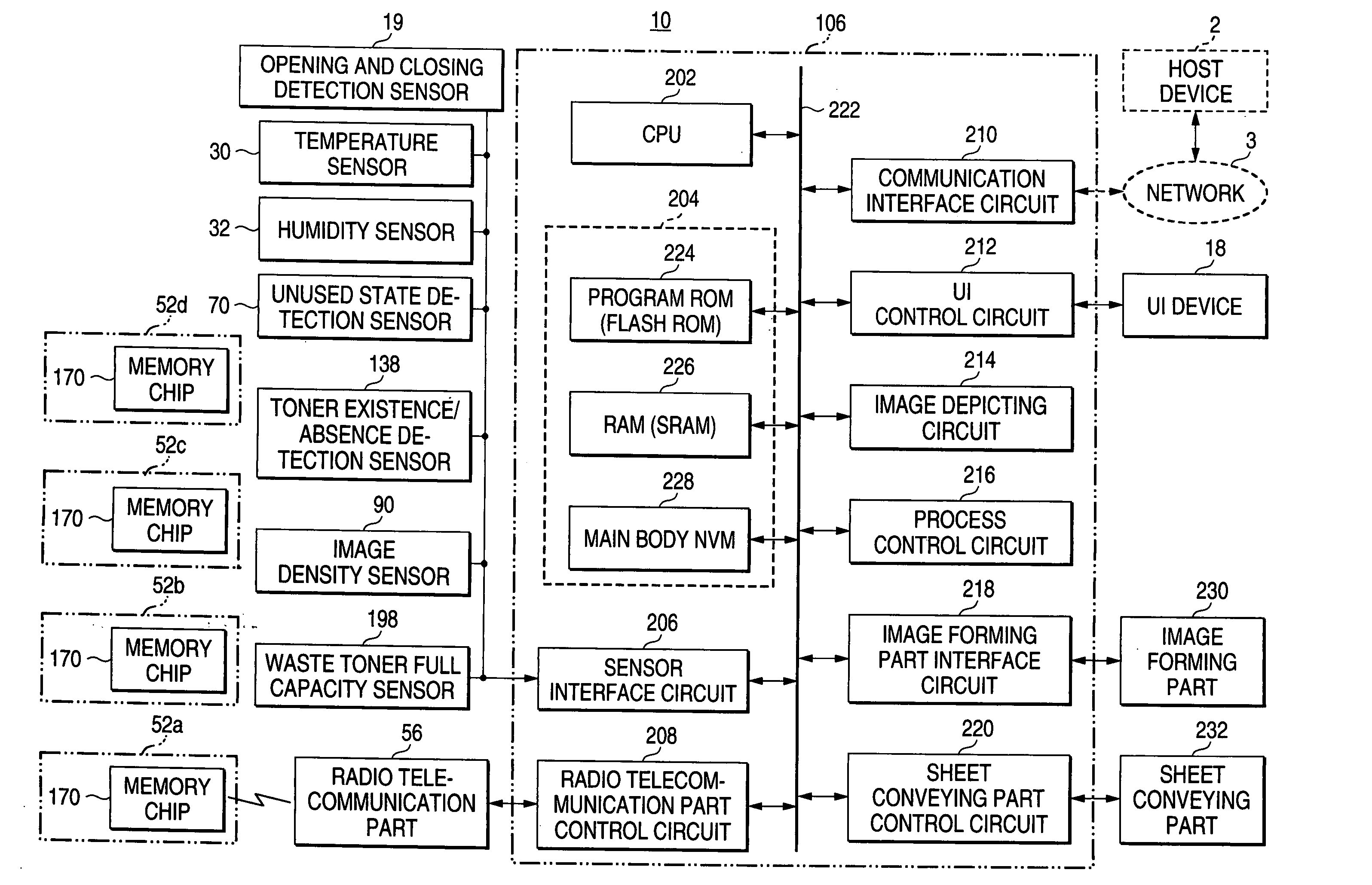 Image forming apparatus with replaceable unit mounted and image forming system