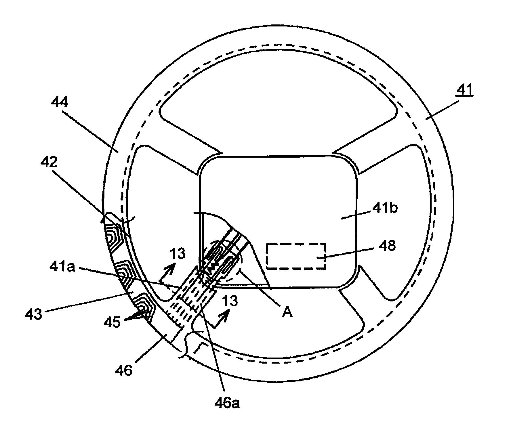 Heating element for steering wheel