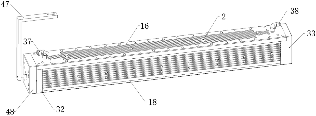 Linear plasma gun head