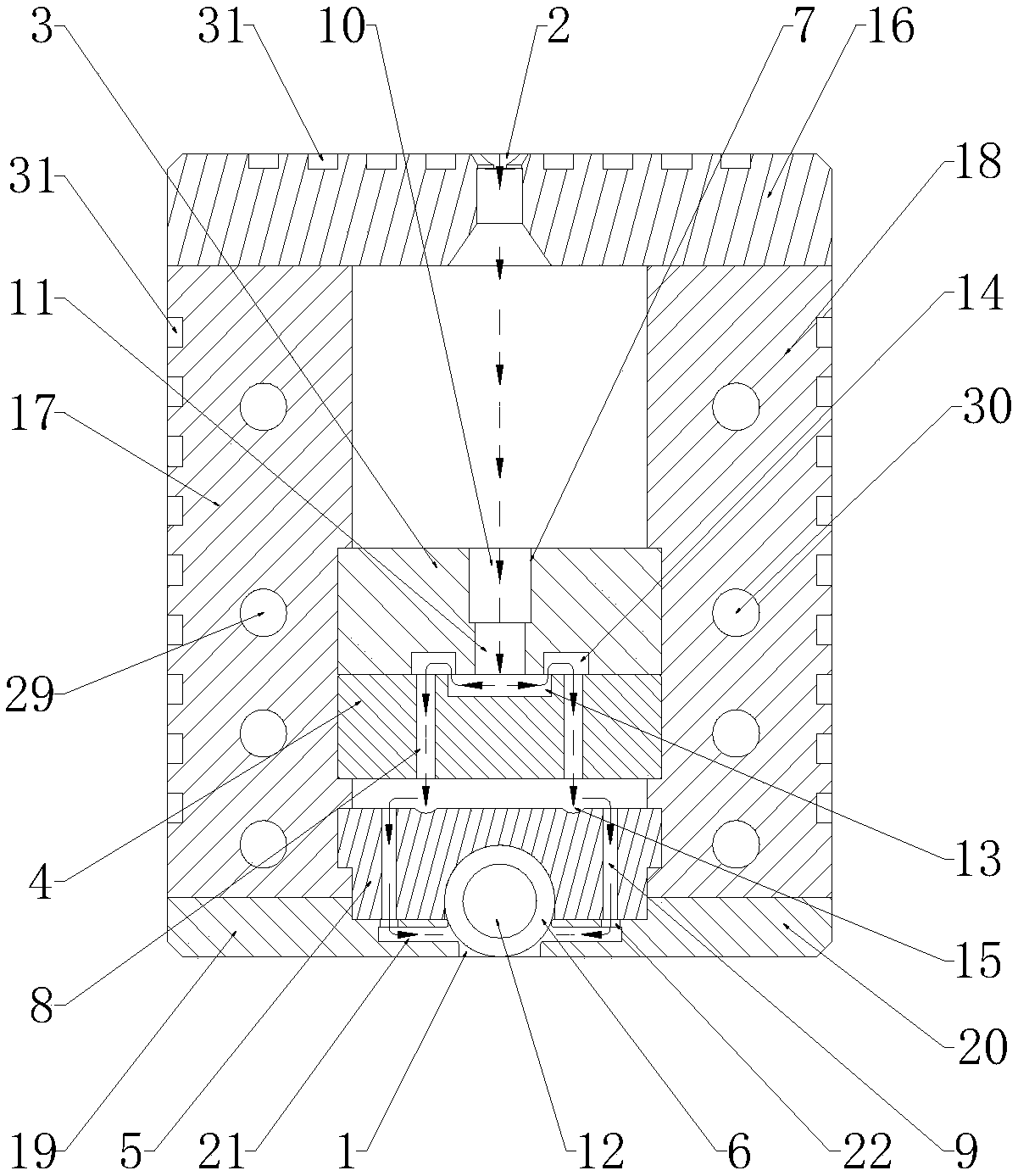 Linear plasma gun head