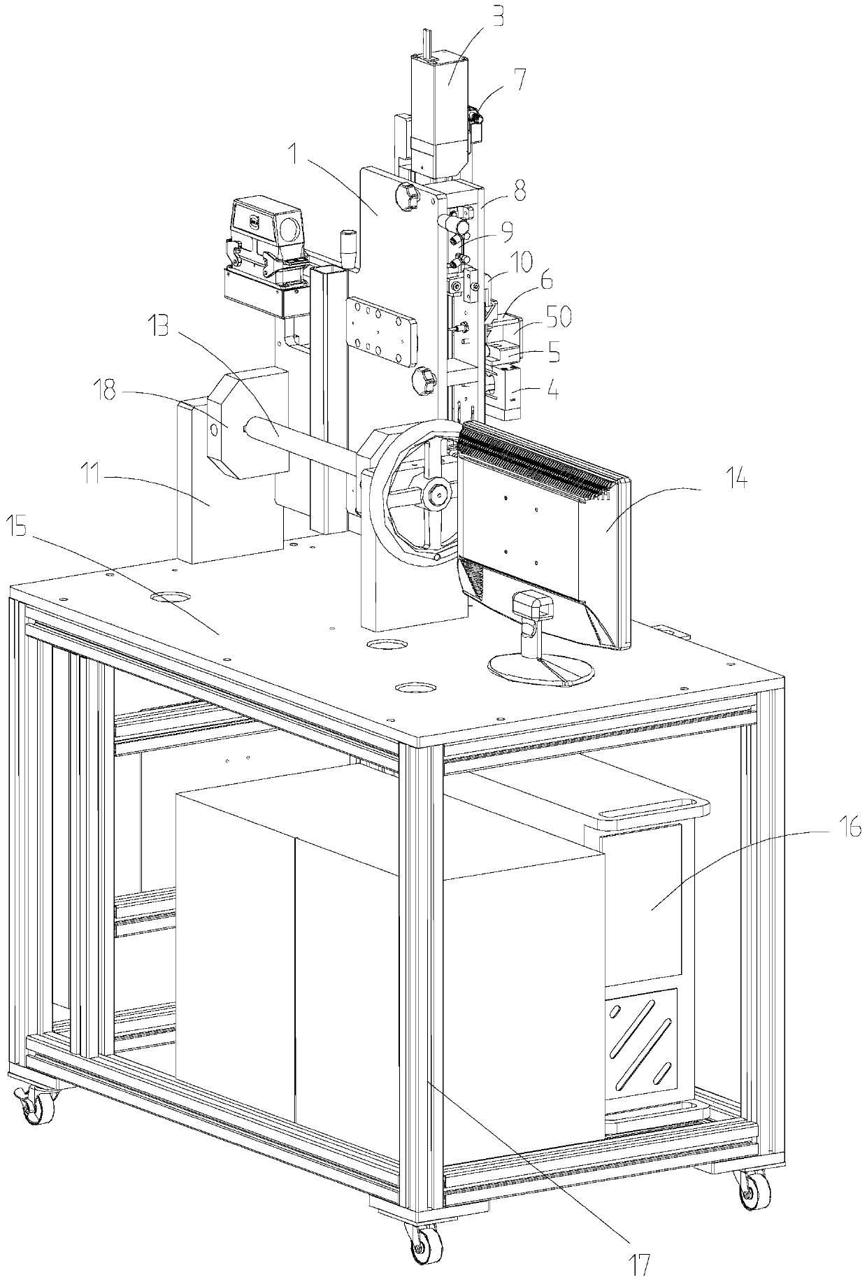 Adjusting force detecting tool of safety belt height adjusting device